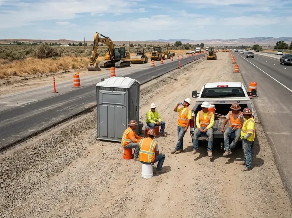 highway-road-construction-crew-007 — frequently asked questions, Porta Potty and Restroom Rentals in Charleston, IL